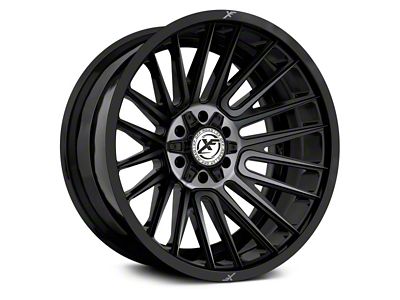 XF Offroad XF-234 Gloss Black with Brushed Double Dark Tint 6-Lug Wheel; 20x10; -12mm Offset (05-15 Tacoma)