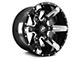 XF Offroad XF-214 Gloss Black with Chrome Inserts 5-Lug Wheel; 20x12; -44mm Offset (14-21 Tundra)