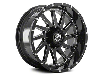 XF Offroad XF-216 Gloss Black Milled 5-Lug Wheel; 20x9; 0mm Offset (14-21 Tundra)