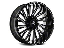 XF Offroad XF-226 Gloss Black Milled 5-Lug Wheel; 20x10; -12mm Offset (14-21 Tundra)