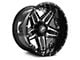 XF Offroad XF-223 Gloss Black Machined 6-Lug Wheel; 20x12; -44mm Offset (2024 Tacoma)