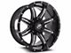 XF Offroad XF-215 Gloss Black Milled 6-Lug Wheel; 20x10; -12mm Offset (10-24 4Runner)