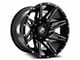 XF Offroad XF-218 Gloss Black Milled 6-Lug Wheel; 20x10; -12mm Offset (10-24 4Runner)