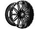 XF Offroad XF-219 Gloss Black Milled 6-Lug Wheel; 17x9; 0mm Offset (10-24 4Runner)