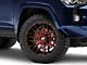 XF Offroad XF-222 Gloss Black Red Milled 6-Lug Wheel; 20x10; -12mm Offset (10-24 4Runner)