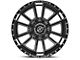 XF Offroad XF-225 Gloss Black Milled 6-Lug Wheel; 20x12; -44mm Offset (10-24 4Runner)