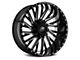 XF Offroad XF-226 Gloss Black Milled 6-Lug Wheel; 20x9; 12mm Offset (10-24 4Runner)