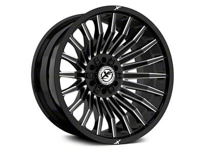 XF Offroad XF-231 Gloss Black Milled Logo 6-Lug Wheel; 20x9; 0mm Offset (10-24 4Runner)