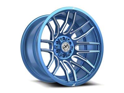 XF Offroad XF-232 Anodized Blue and Milled 6-Lug Wheel; 20x10; -24mm Offset (10-24 4Runner)