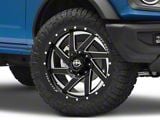 XF Offroad XF-205 Gloss Black Milled 6-Lug Wheel; 20x9; 0mm Offset (22-24 Bronco Raptor)