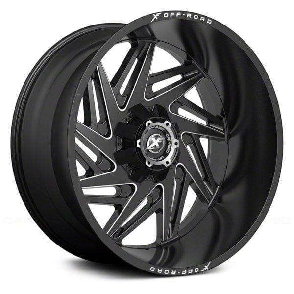 XF Offroad Bronco XF-203 Gloss Black Milled 6-Lug Wheel; 17x9; 20mm ...