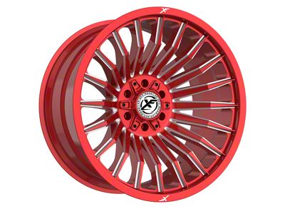 XF Offroad XF-231 Anodized Red Milled 6-Lug Wheel; 20x10; -12mm Offset (22-24 Bronco Raptor)