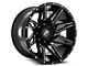 XF Offroad XF-218 Gloss Black Milled Wheel; 20x9 (76-86 Jeep CJ5 & CJ7)