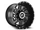 XF Offroad XF-201 Matte Black and Machined Wheel; 17x9; -12mm Offset (20-24 Jeep Gladiator JT)