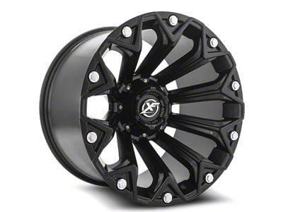 XF Offroad XF-212 Satin Black Wheel; 20x9; 0mm Offset (20-24 Jeep Gladiator JT)