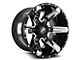 XF Offroad XF-214 Gloss Black with Chrome Inserts Wheel; 20x10; -12mm Offset (20-24 Jeep Gladiator JT)