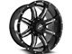 XF Offroad XF-215 Gloss Black Milled Wheel; 20x10 (20-24 Jeep Gladiator JT)