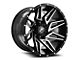 XF Offroad XF-218 Gloss Black and Machined Wheel; 20x10; -24mm Offset (20-24 Jeep Gladiator JT)