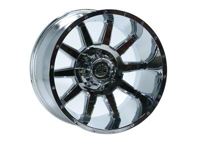 XF Offroad XF-219 Chrome Wheel; 20x10; -12mm Offset (20-24 Jeep Gladiator JT)