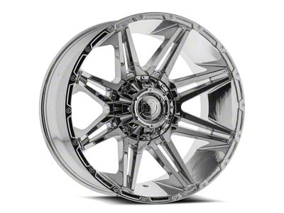 XF Offroad XF-220 Chrome Wheel; 22x10; -18mm Offset (20-24 Jeep Gladiator JT)