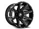 XF Offroad XF-220 Gloss Black and Milled Wheel; 17x9; 0mm Offset (20-24 Jeep Gladiator JT)