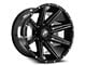 XF Offroad XF-220 Gloss Black and Milled Wheel; 20x9; 12mm Offset (20-25 Jeep Gladiator JT)