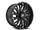 XF Offroad XF-221 Gloss Black and Milled Wheel; 20x10; -12mm Offset (20-24 Jeep Gladiator JT)