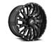 XF Offroad XF-221 Gloss Black and Milled Wheel; 20x10; -24mm Offset (20-24 Jeep Gladiator JT)