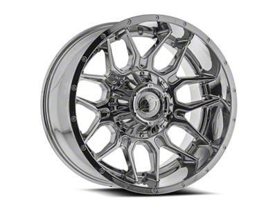 XF Offroad XF-222 Chrome Wheel; 24x14; -76mm Offset (20-24 Jeep Gladiator JT)