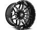 XF Offroad XF-222 Gloss Black Milled Wheel; 20x9 (20-24 Jeep Gladiator JT)