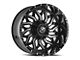 XF Offroad XF-228 Gloss Black and Milled Wheel; 20x10; -12mm Offset (20-24 Jeep Gladiator JT)