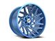 XF Offroad XF-229 Anodized Blue and Milled Wheel; 20x9; 12mm Offset (20-24 Jeep Gladiator JT)