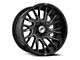 XF Offroad XF-230 Gloss Black and Milled Wheel; 17x9; 0mm Offset (20-24 Jeep Gladiator JT)