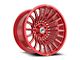 XF Offroad XF-231 Anodized Red and Milled Wheel; 24x14; -76mm Offset (20-24 Jeep Gladiator JT)