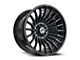 XF Offroad XF-231 Gloss Black and Machined Titanium Double Dark Tint Wheel; 17x9; 0mm Offset (20-24 Jeep Gladiator JT)