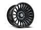 XF Offroad XF-231 Gloss Black and Machined Titanium Double Dark Tint Wheel; 17x9; 12mm Offset (20-24 Jeep Gladiator JT)