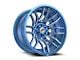 XF Offroad XF-232 Anodized Blue and Milled Wheel; 20x9; 12mm Offset (20-25 Jeep Gladiator JT)