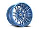 XF Offroad XF-232 Anodized Blue and Milled Wheel; 24x14; -76mm Offset (20-24 Jeep Gladiator JT)