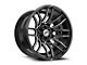 XF Offroad XF-232 Gloss Black and Milled Wheel; 18x9; 0mm Offset (20-24 Jeep Gladiator JT)