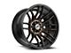 XF Offroad XF-232 Satin Black and Bronze Machined Double Dark Tint Wheel; 17x9; 0mm Offset (20-24 Jeep Gladiator JT)