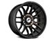 XF Offroad XF-232 Satin Black Machined with Bronze Double Dark Tint Wheel; 20x10; -12mm Offset (20-24 Jeep Gladiator JT)