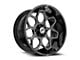 XF Offroad XF-233 Gloss Black and Milled Wheel; 20x10; -12mm Offset (20-25 Jeep Gladiator JT)