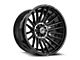 XF Offroad XF-234 Gloss Black and Brushed Double Dark Tint Wheel; 17x9; 0mm Offset (20-25 Jeep Gladiator JT)