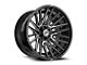 XF Offroad XF-234 Gloss Black and Milled Wheel; 18x9; 0mm Offset (20-24 Jeep Gladiator JT)