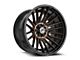 XF Offroad XF-234 Satin Black and Bronze Machined Double Dark Tint Wheel; 18x9; 12mm Offset (20-24 Jeep Gladiator JT)