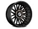 XF Offroad XF-234 Satin Black Machined with Bronze Double Dark Tint Wheel; 20x10; -12mm Offset (20-24 Jeep Gladiator JT)