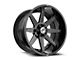 XF Offroad XF-236 Gloss Black and Milled Wheel; 26x12; -44mm Offset (20-24 Jeep Gladiator JT)