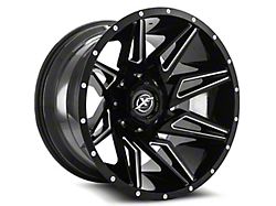 XF Offroad XF-218 Gloss Black Milled Wheel; 20x9; 0mm Offset (11-21 Jeep Grand Cherokee WK2)