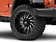 XF Offroad XF-226 Gloss Black Milled Wheel; 22x12; -44mm Offset (07-18 Jeep Wrangler JK)