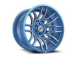 XF Offroad XF-232 Anodized Blue and Milled Wheel; 24x14; -76mm Offset (07-18 Jeep Wrangler JK)